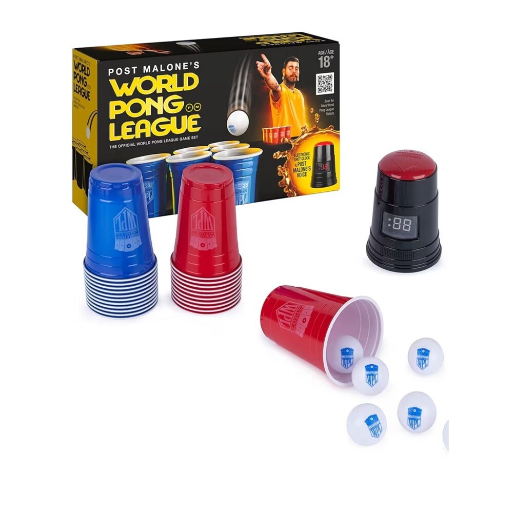 Post Malone World Pong League Beer Drinking Game